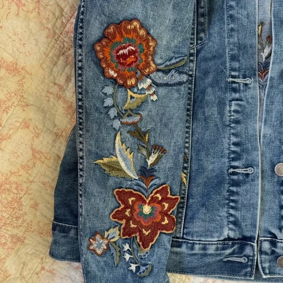 Driftwood large Embroidered Denim Jacket - Picture 4 of 13